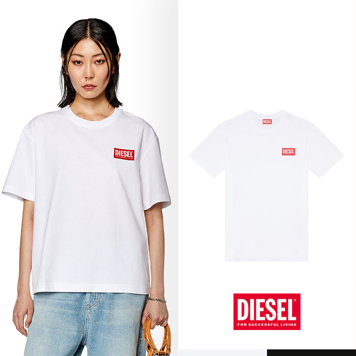 DIESEL 디젤 T-Danny-Nlabel 디젤 로고 패치 티셔츠 2 COLOR