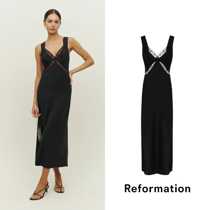 REFORMATION 리포메이션 프로방스 실크 드레스