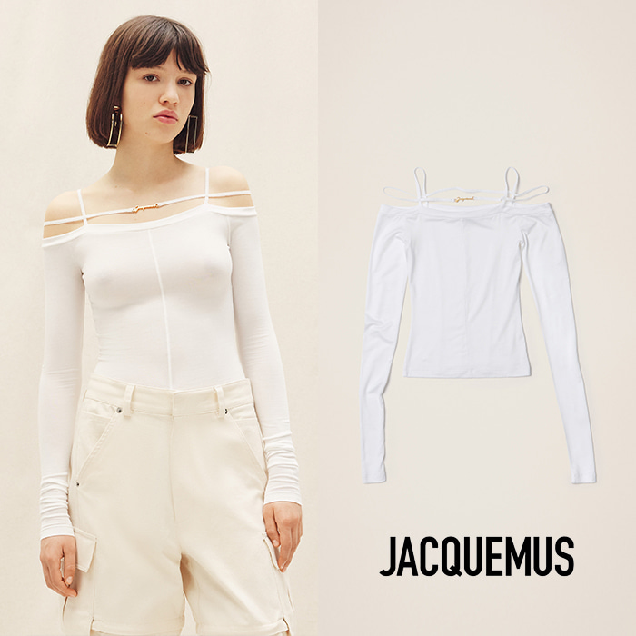 JACQUEMUS 자크뮈스 Le t-shirt Sierra 긴팔 란제리 티셔츠 (허윤진 착용)