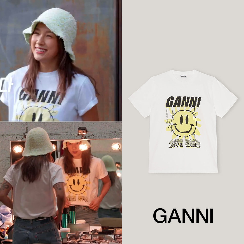 [GANNI] 가니 러브클럽 티셔츠 (서울체크인, 이효리 착용)