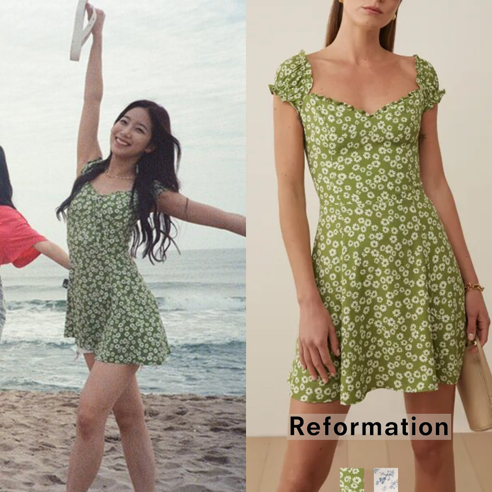 [Reformation] 리포메이션 페이시 드레스 2종 (카즈하 착용)