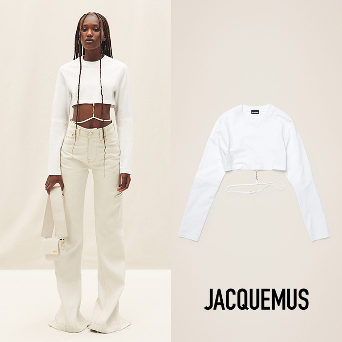 JACQUEMUS 자크뮈스 LE PINO 화이트 긴팔 티셔츠