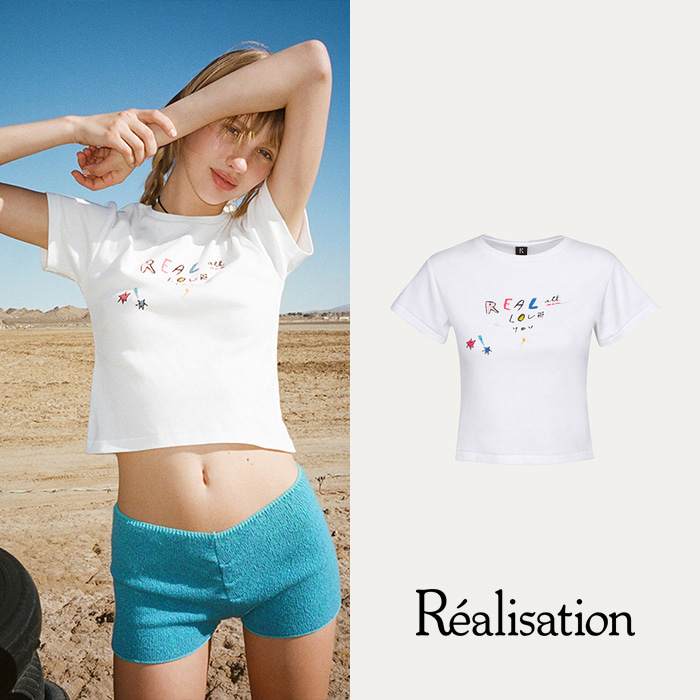 REALISATION 리얼리제이션 REAL LOVE 반팔 티셔츠