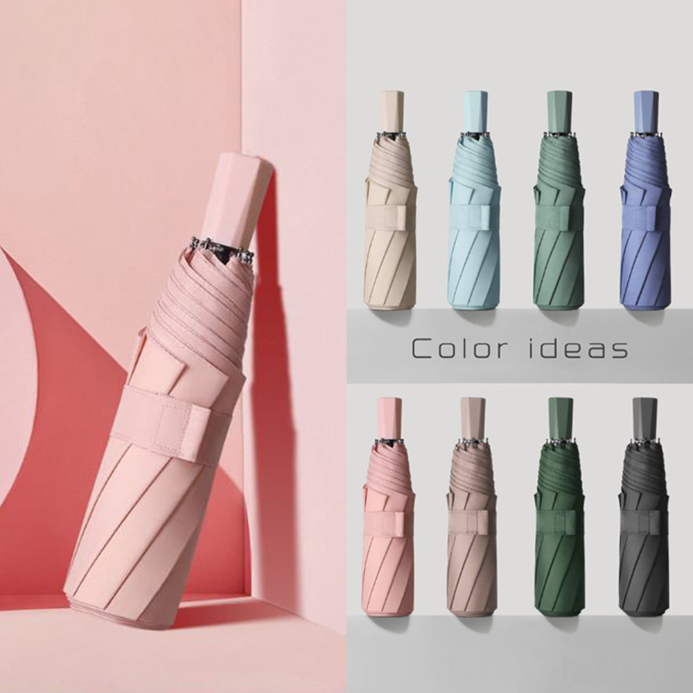 [기본상품] [국내발송] 모던 컬러 3단 접는 우산 양산 여성 남성 남녀공용 접이식 우양산 사은품 선물(상품코드 : P0000EKB)